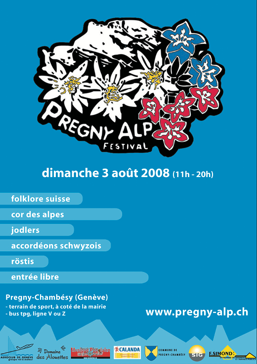 Pregny Alp Festival Affiche 2008